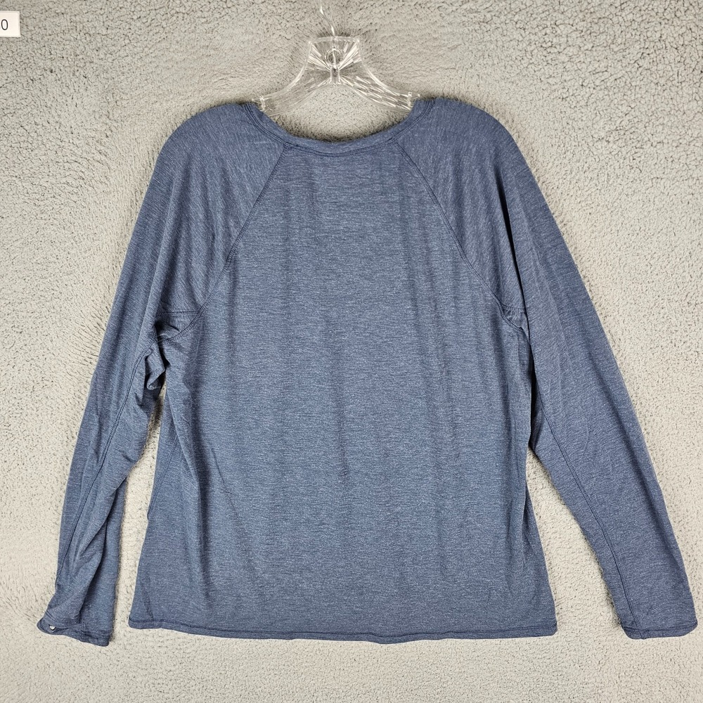L.L. Bean Active T-Shirt Womens XL Blue Graphic Tencel Blend Long Sleeve 517701 - Picture 2 of 8